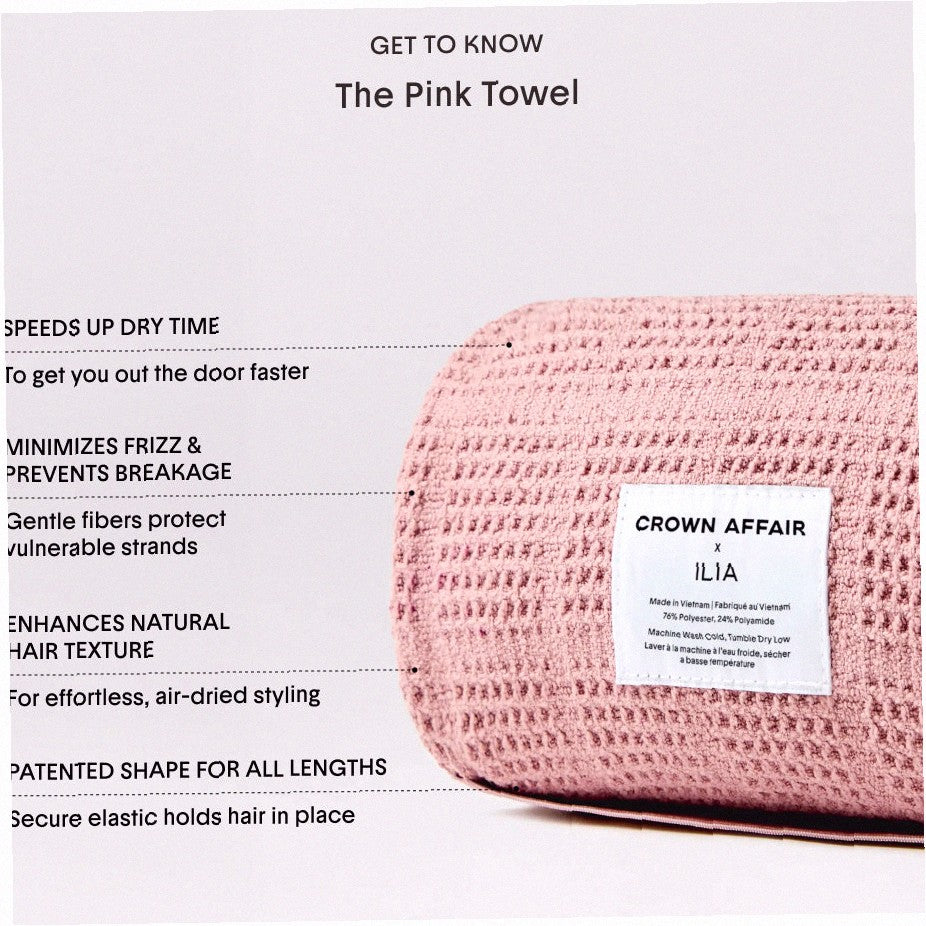 Crown Affair x Ilia The Towel in Pink